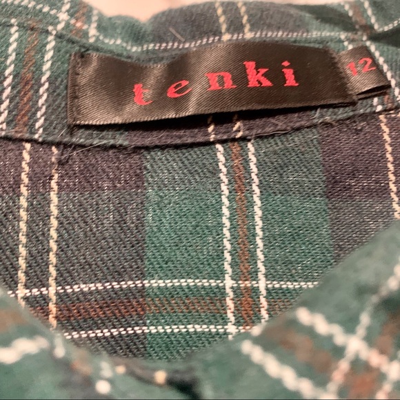 Green Plaid Flannel Dress - Picture 8 of 8